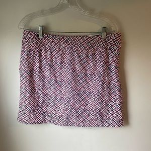 Izod NWT Women’s Oink White Blue Patterned Golf Skort Size 8